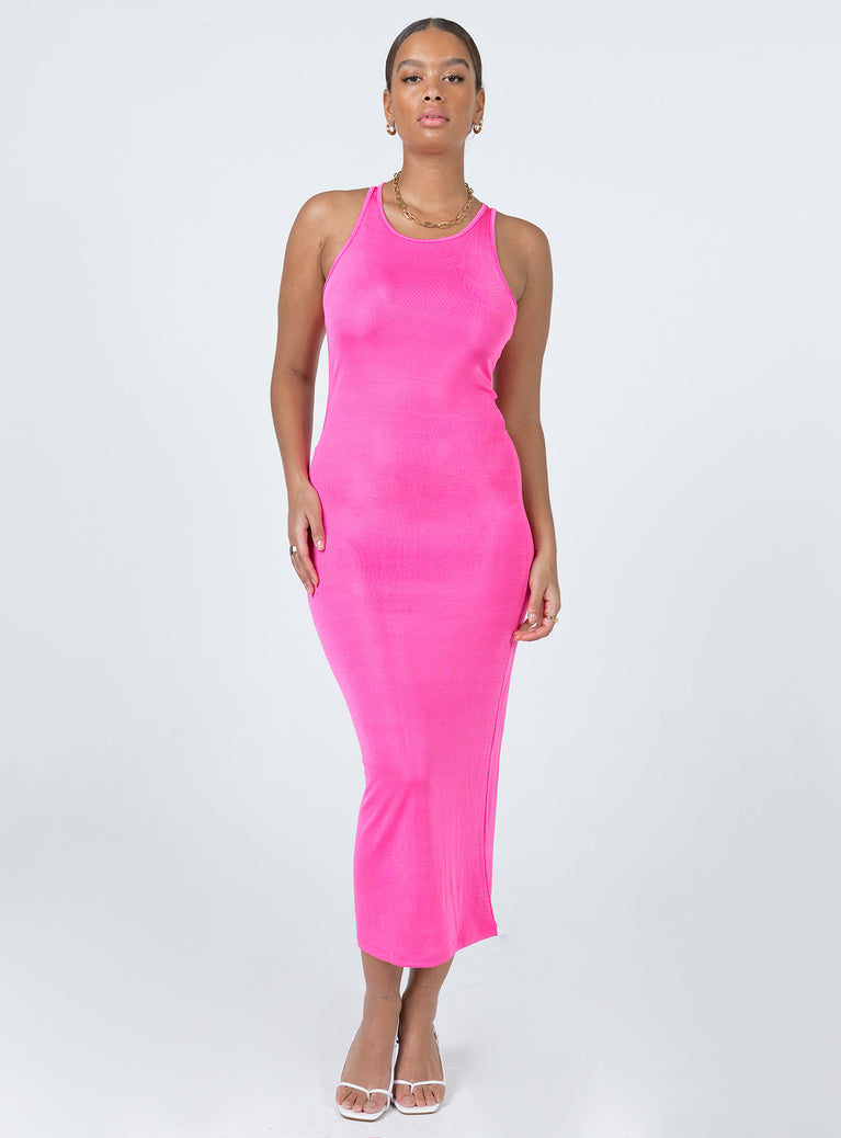 Everlast Midi Dress Hot Pink